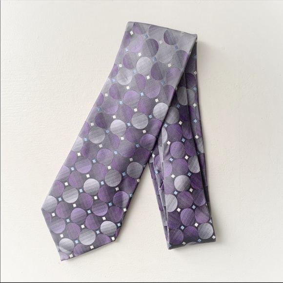 Van Heusen Other - Van Huesen • Metallic Blue/Purple Patterned Tie